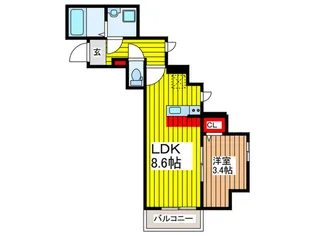 ガーデン・サンホワイトII【2階】の間取り