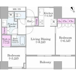 東京都豊島区東池袋3【マンション】の間取り