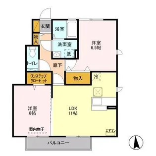 ヴェヌスト B【1階】の間取り