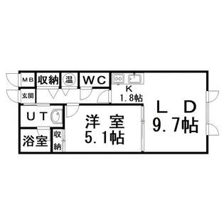 プチ・クリスタル【1階】の間取り