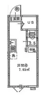 東京都新宿区南榎町【アパート】の間取り