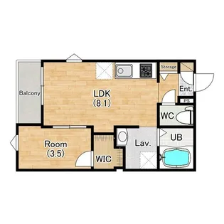 ココングランジュール豊中立花町【1階】の間取り