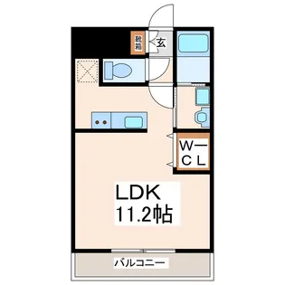 グランパーク水前寺II【10階】の間取り