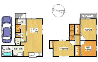 千葉県市川市曽谷1【一戸建】の間取り