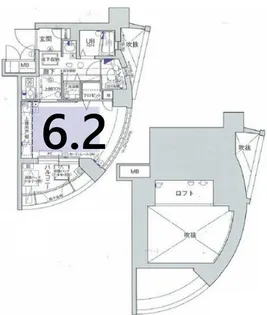 エステムコート新大阪IIIステーションプラザ【2階】の間取り