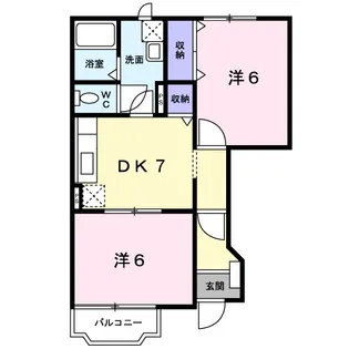新潟県新発田市新栄町2【アパート】の間取り