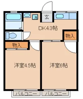 シティハイムドリーム【1階】の間取り