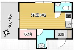 メゾンひがしまち(DKF)【4階】の間取り