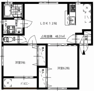 プロスパー大塔【3階】の間取り