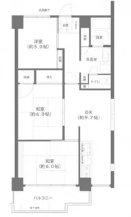 メゾンド岡文館【4階】の間取り
