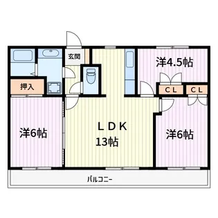 ロイヤル山正【5階】の間取り