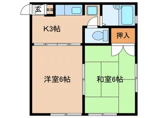 光ハイツ【1階】の間取り