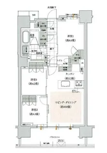 ザ・パークハウス谷中道灌山テラス【10階】の間取り