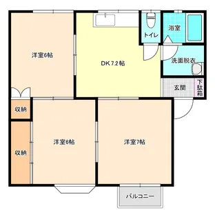 カーサリーガルA【2階】の間取り