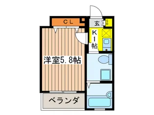 アヴァンセ飛田給【3階】の間取り