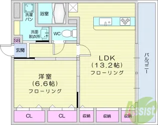 ロイヤル岩切7【1階】の間取り