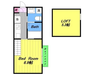 SGアパートメント新百合ヶ丘【1階】の間取り
