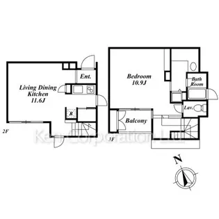 清音閣2【2階】の間取り