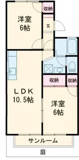 ハイムラマージュ【1階】の間取り