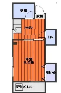 第七末廣コーポ【3階】の間取り