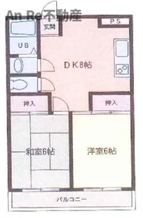 コスモプレイス北原台I【2階】の間取り