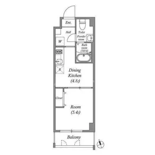 ペアパレス六町環七北通り【2階】の間取り