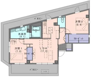 ジャカランダ【5階】の間取り