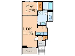 サンセールカズB棟【1階】の間取り