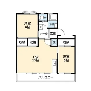 グローリオ富士見【2階】の間取り
