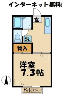 メゾンドール市川【1階】の間取り