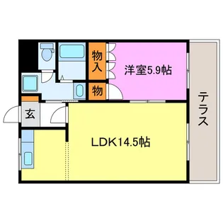 ハートランドヒル【1階】の間取り
