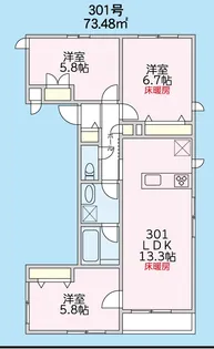 Felicita小石川【3階】の間取り