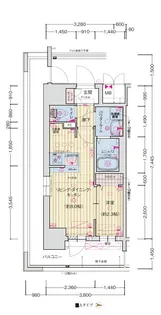 ソルテラスOSAKA千里丘駅前【13階】の間取り