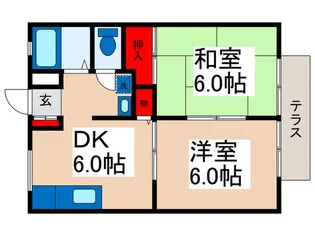 エクレ―ル舞浜【1階】の間取り
