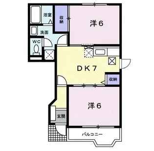 ミニヨンAN【1階】の間取り