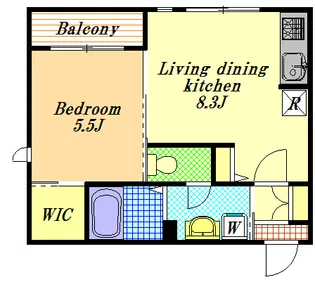 ヴィア ソーレ【2階】の間取り