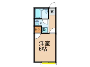 用賀ハイツ【2階】の間取り