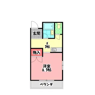 ルベール公園前【6階】の間取り