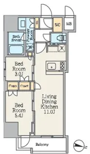クレストコート池上【10階】の間取り