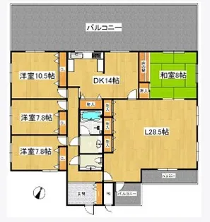 ドムス鴨川【3階】の間取り