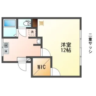 コーポアルカディア【1階】の間取り