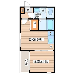GREEN ACE II【1階】の間取り