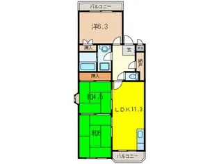 グリーンライフサトウ【1階】の間取り