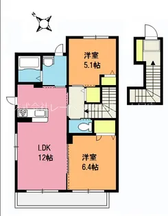 グリーンハイム伊奈【2階】の間取り