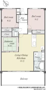 ミオラグゼ軽井沢ロイヤルプリンス通りコリーヌテラス【1階】の間取り