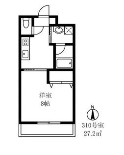 スカイパレス光が丘A棟【3階】の間取り