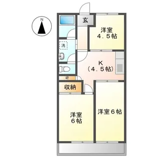 タカネハイツ【1階】の間取り
