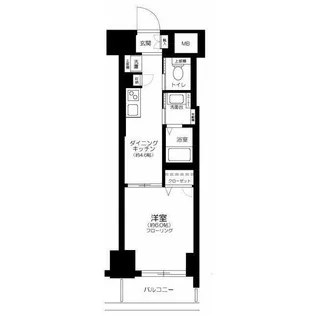 エステムプラザ芝公園【4階】の間取り