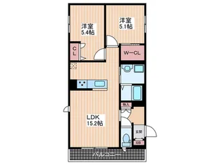 Dig Feeld【2階】の間取り