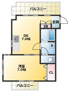 マウンパティ【4階】の間取り